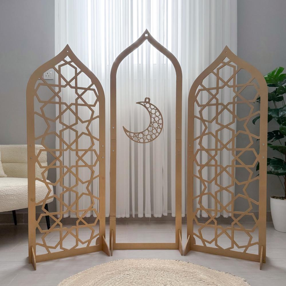 3 ديكورات رمضانية ذهبي