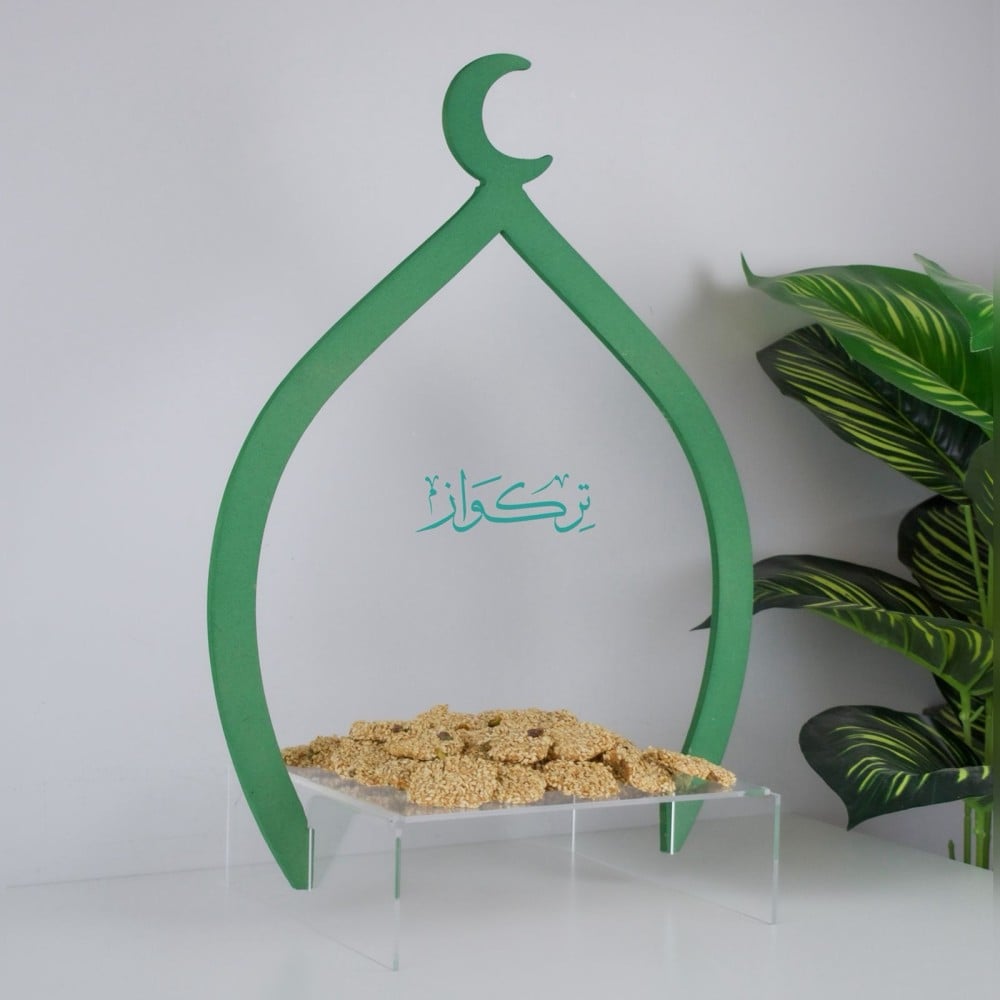صينية هلال السماء - أخضر