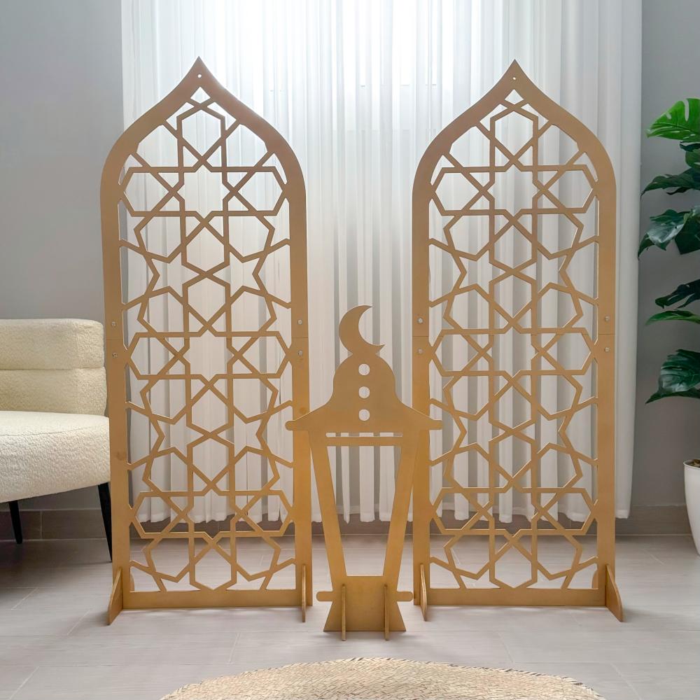 3 ديكورات رمضانية ذهبي
