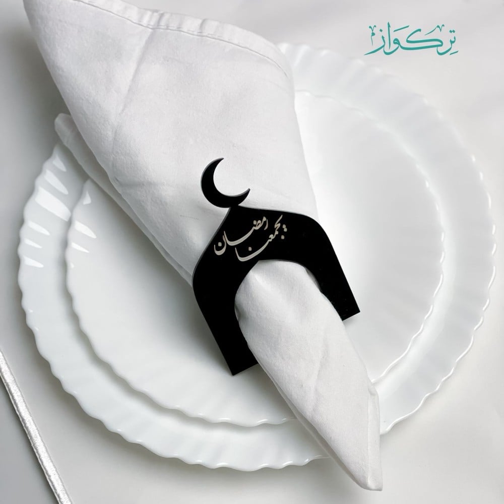 زينة أطباق - أسود