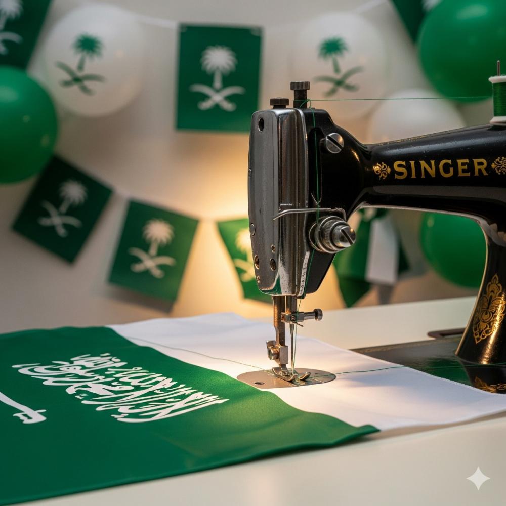 اليوم الوطني السعودي والخياطة