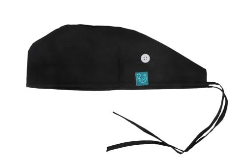 Black Surgical Cap