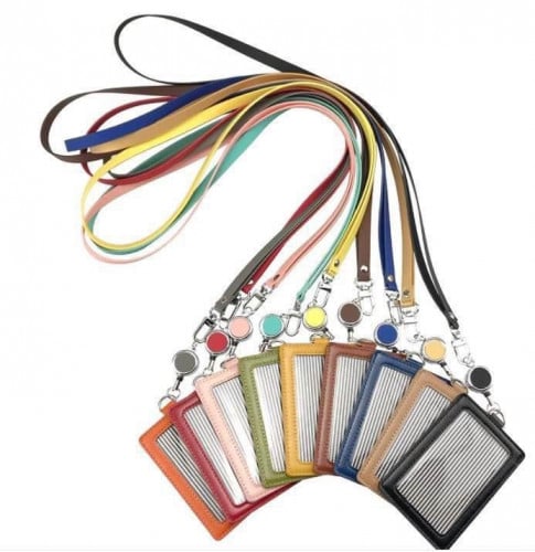 حامل بطاقات - Leather Lanyard