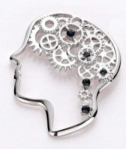 Mechanical Gear Brain Pin