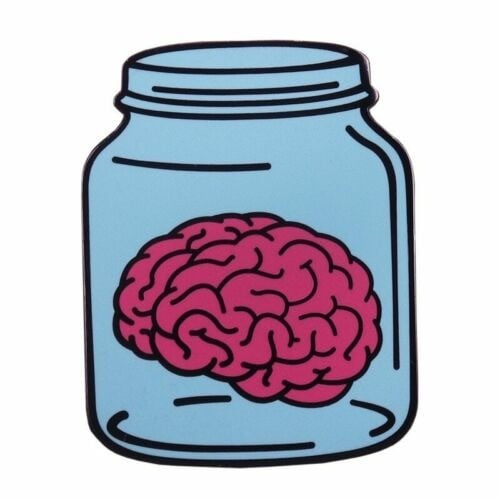 Brain In a Jar Pin