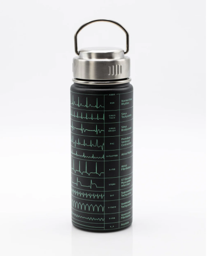 Heartbeat & ECG STEEL BOTTLE 500 ML