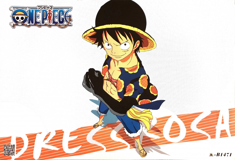 بوستر ون بيس لوفي دريسروزا One Piece Anime Poster Luffy Dressrosa محرك اللعبة