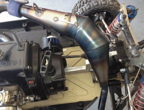 Bartolone XP Big Bore Pipe for Losi 5ive - Black/Non-Silenced