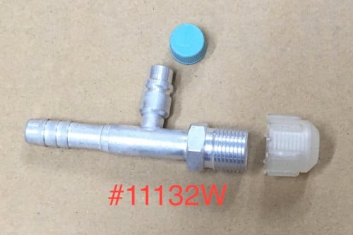 CONNECTOR 1-2 180D MALE O-RING WITH R-134A VALVE LOW SIDE No 11132W