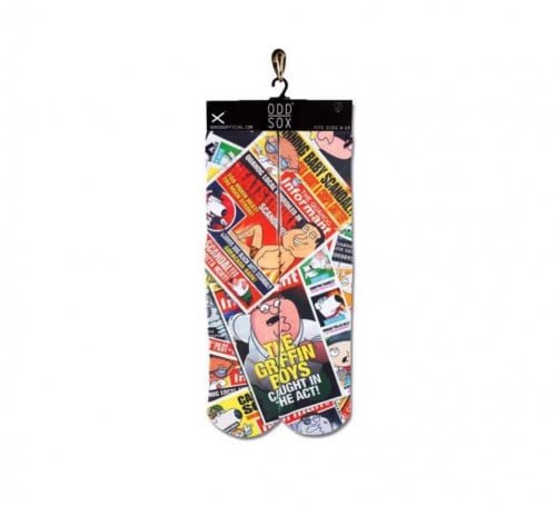 Quahog Tabloids  Novelty Socks
