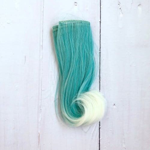 شعر دمى اميجرومي 15 سم / اخضر اومبري