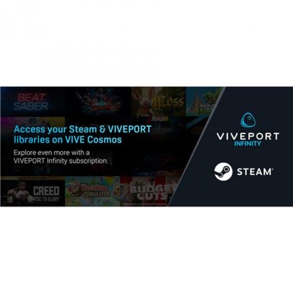 اتش تي سي فيف كوزموس PC نظام سماعة رأس الواقع الافتراضي HTC Vive Cosmos PC Based VR Headset System