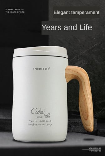 470ML Vacuum Coffee Cup With Handle Insulated Mug...