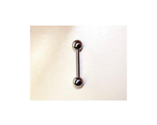 14g Nipple Straight Barbell