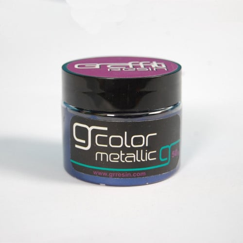 626 - ميتلك أزرق Graffiti Resin Metallic River Blu...