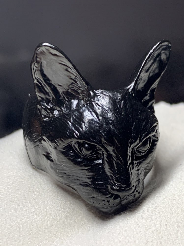 خاتم القط الاسود Black Cat Ring One Of A Kind Store