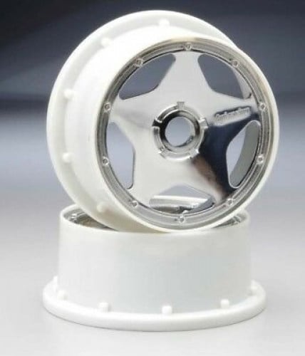 #3224 - SUPER STAR WHEEL SHINY CHROME (120x60mm/2pcs)