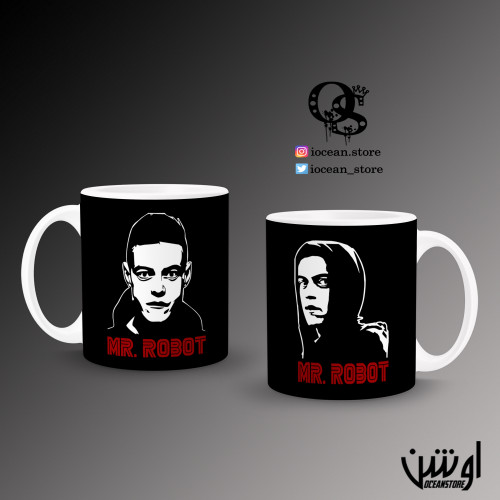 Mug-005- كوب mr robot - مستر روبوت