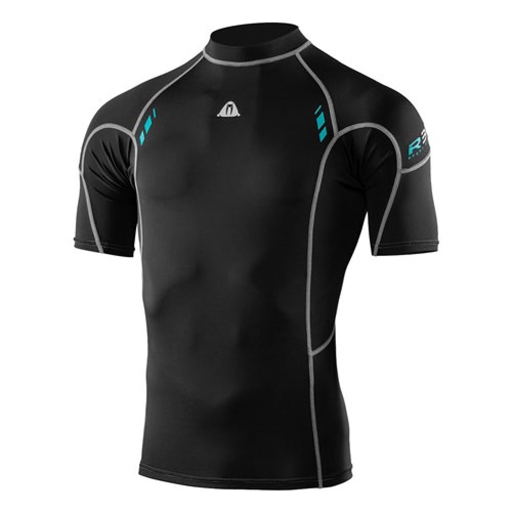 واتربروف R30 كم قصير حماية من الطفح للرجال Waterproof R30 Short Sleeve Rash-Guard, Men's