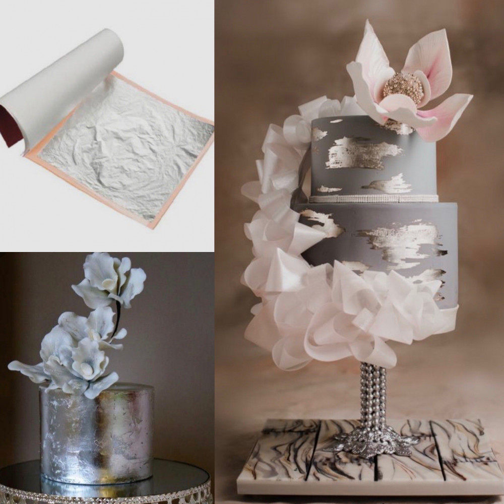 ورق فضة 5 شرائح 8*8سم