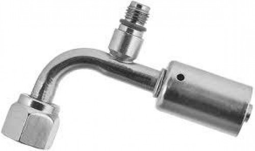 CONNECTOR 3-8 90 D ELBOW F-FLARE W-R-12 VALVE No10785W  بلف 90 درجة م