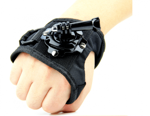 قاعدة وقفاز لكاميرات الاكشن الرياضية