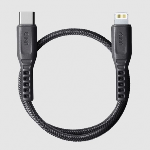 كيبل يونيك لايتننج أبل تايب سي 30 سم رمادي