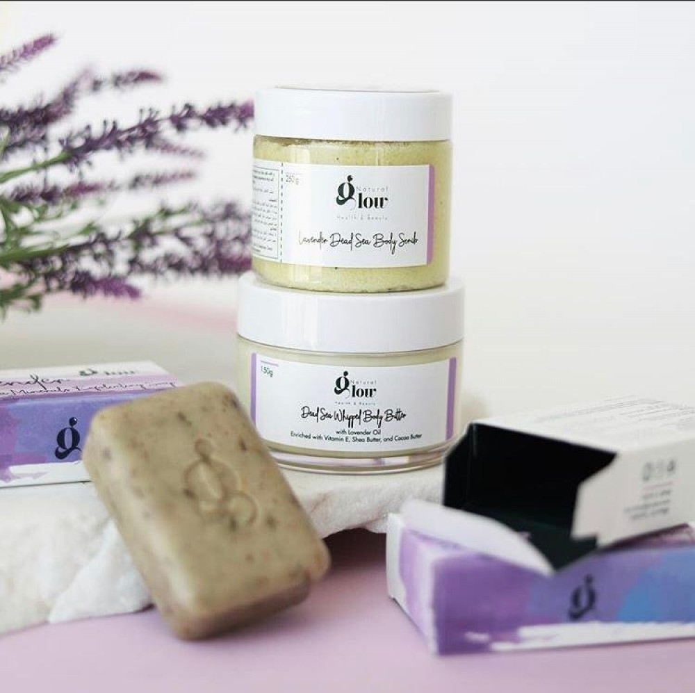 منتجات العناية بالبشرة الغنية بأملاح ومعادن البحر الميت وزيت اللافندر منتجات البحر الميت Natural Glow