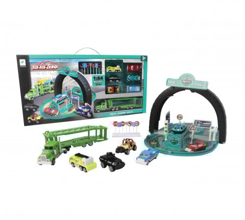 الشاحنة و المدار - سيارة السباق