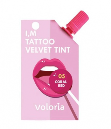 فولوريا - ايم تاتو فيلفيت تنت CORAL RED  05
