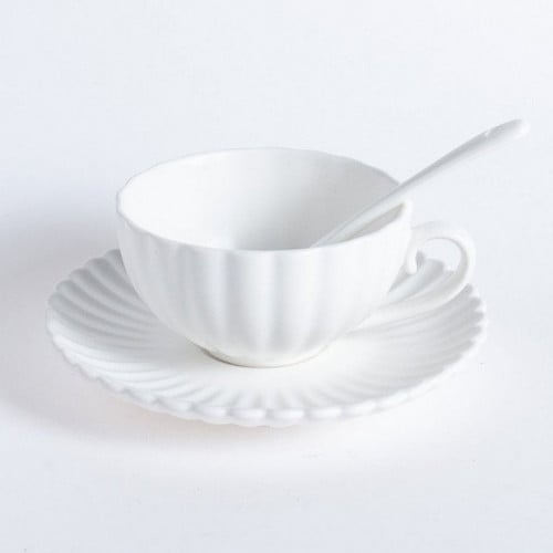 كوب قهوة ايسبريسو Daisy لون أبيض