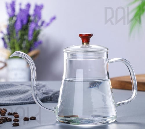 ابريق زجاجي شفاف للترشيح 600ml