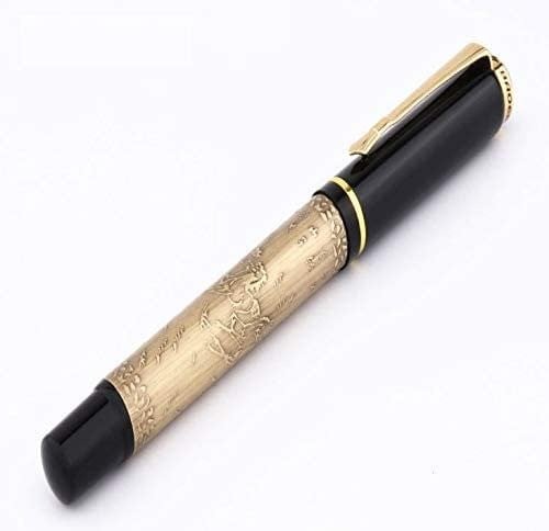 Baoer - Horse Pattern Fountain Pen قلم بالحبر السائل ريشة منقوش عليه خيول -
