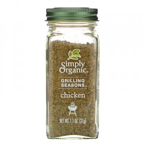 Simply Organic, بهرات الشوي، دجاج، عضوي، (31 غ)