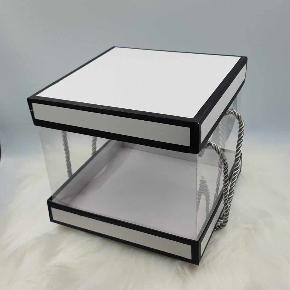شفافة هدية فكرة متجر هدية مربع أبيض