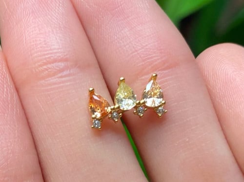 Gold arch stone - stud