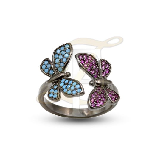 خاتم (زركون) فضة عيار 925