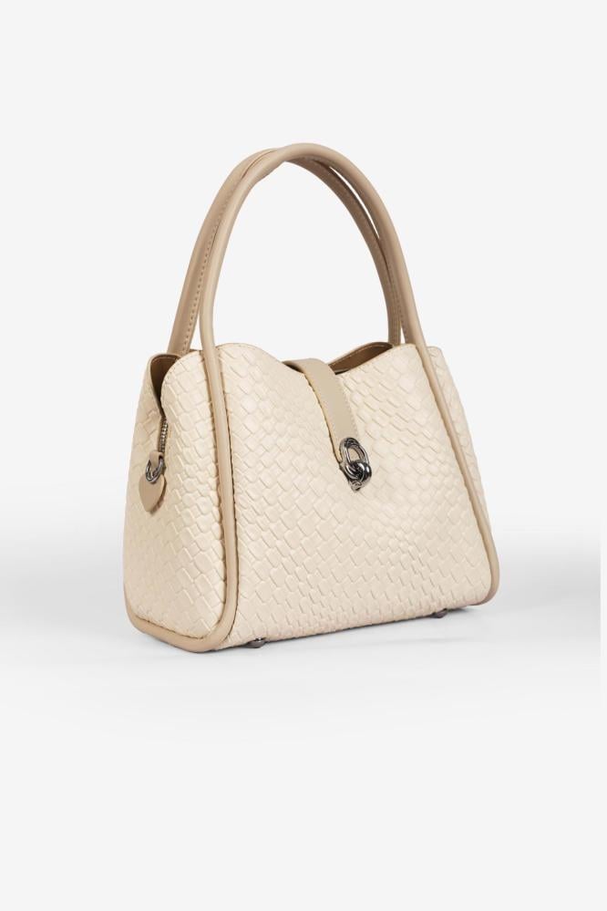 Beige leather handbags online