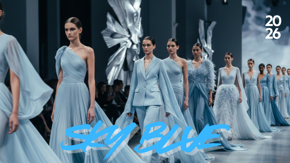 تشكيلة أوبرا للعيد باللون السماوي: ترند هادئ يعكس أناقة الموسم