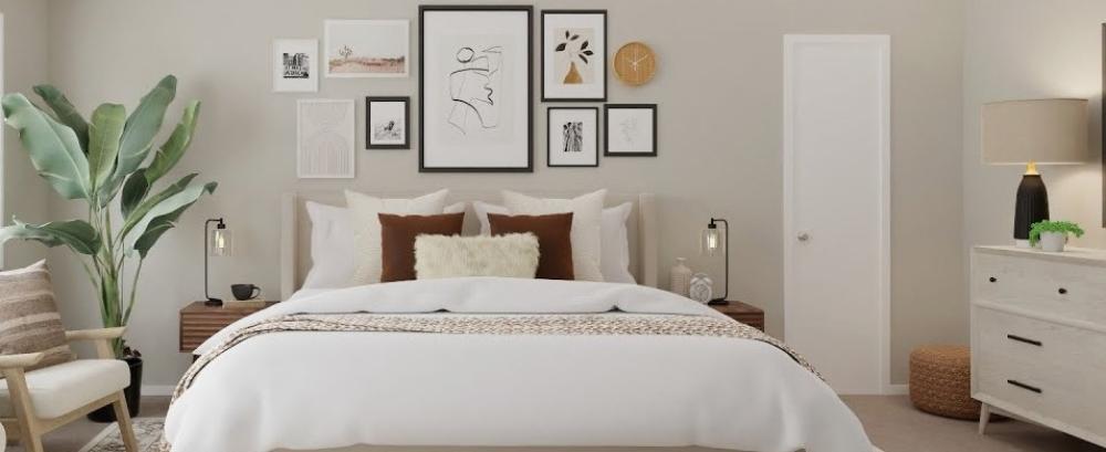 أفضل لوحات فوق السرير لتزيين غرفة نومك بلمسة فنية أنيقة