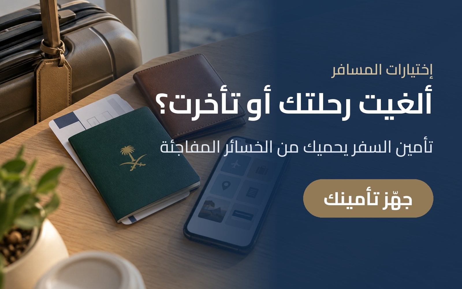 ألغيت رحلتك أو تأخرت؟ جهّز تأمين السفر قبل رحلتك مع إختيارات المسافر