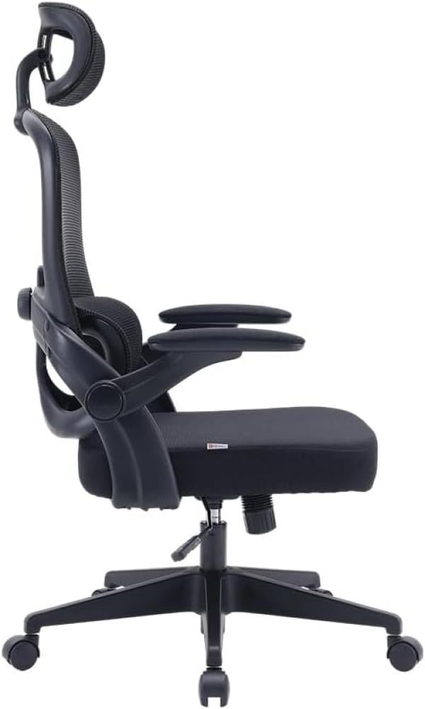 كرسي مكتب مريح للالعاب M102BKمن سيهو، كرسي كمبيوتر عالي الظهر بتصميم مزدوج الظهر - وسادة قطنية فردية ومساند ذراع ثلاثية الابعاد ومسند راس قابل للتعديل ووسادة سميكة مريحة (اسود) ق