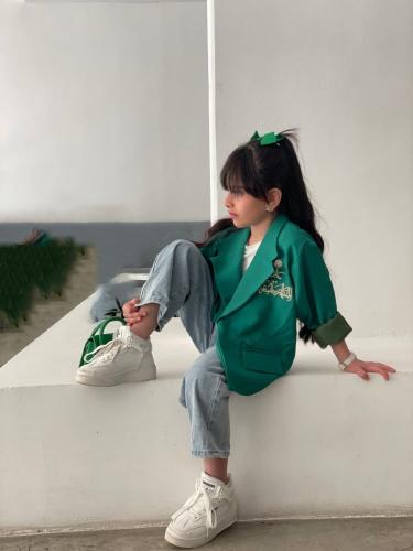 جاكيت اليوم الوطني بناتي ولادي بالاسم حسب الطلب