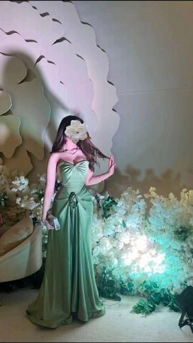 فستان سهرة كلوش قماش تفته