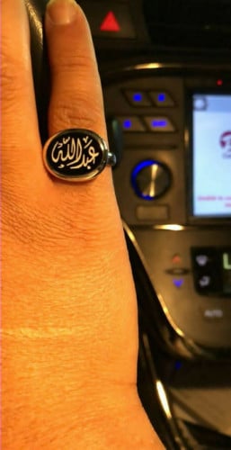 خواتم رجالي ملكي فضة إيطالي خالص عيار 925 مع نحت ا...
