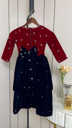 فساتين عيد بناتي جديد 2026 قماش جوخ