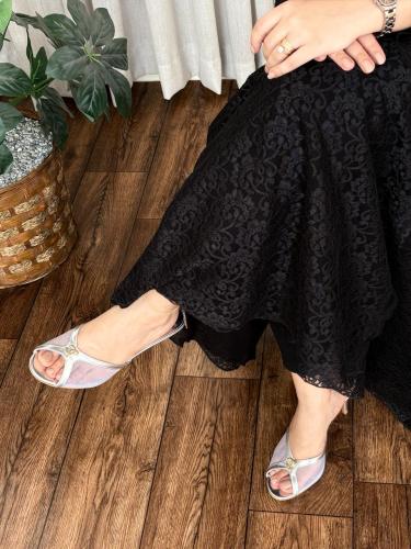 كعب شانيل كعب ماركة CHANNEL مع توابع الماركة