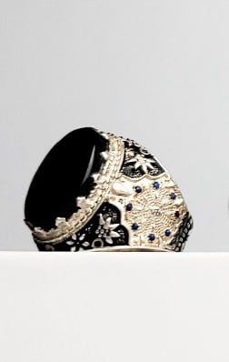 خاتم فضة رجالي مع احجار كريمة وعقيق خواتم رجاليه فضه إيطالي خالص عيار925 مع حجر كريم او مع عقيق