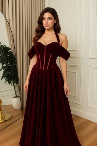 فستان سهره قماش تل