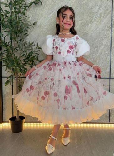 فساتين عيد بناتي خامة اورجنزا